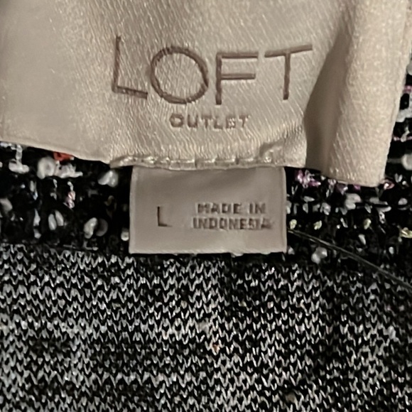 NWT LOFT Tweed Skirt with Belt Large - Picture 5 of 7